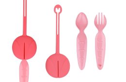 Plastic cutlery with pod